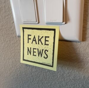 fake news sticky sheets