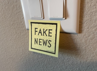 fake news sticky sheets